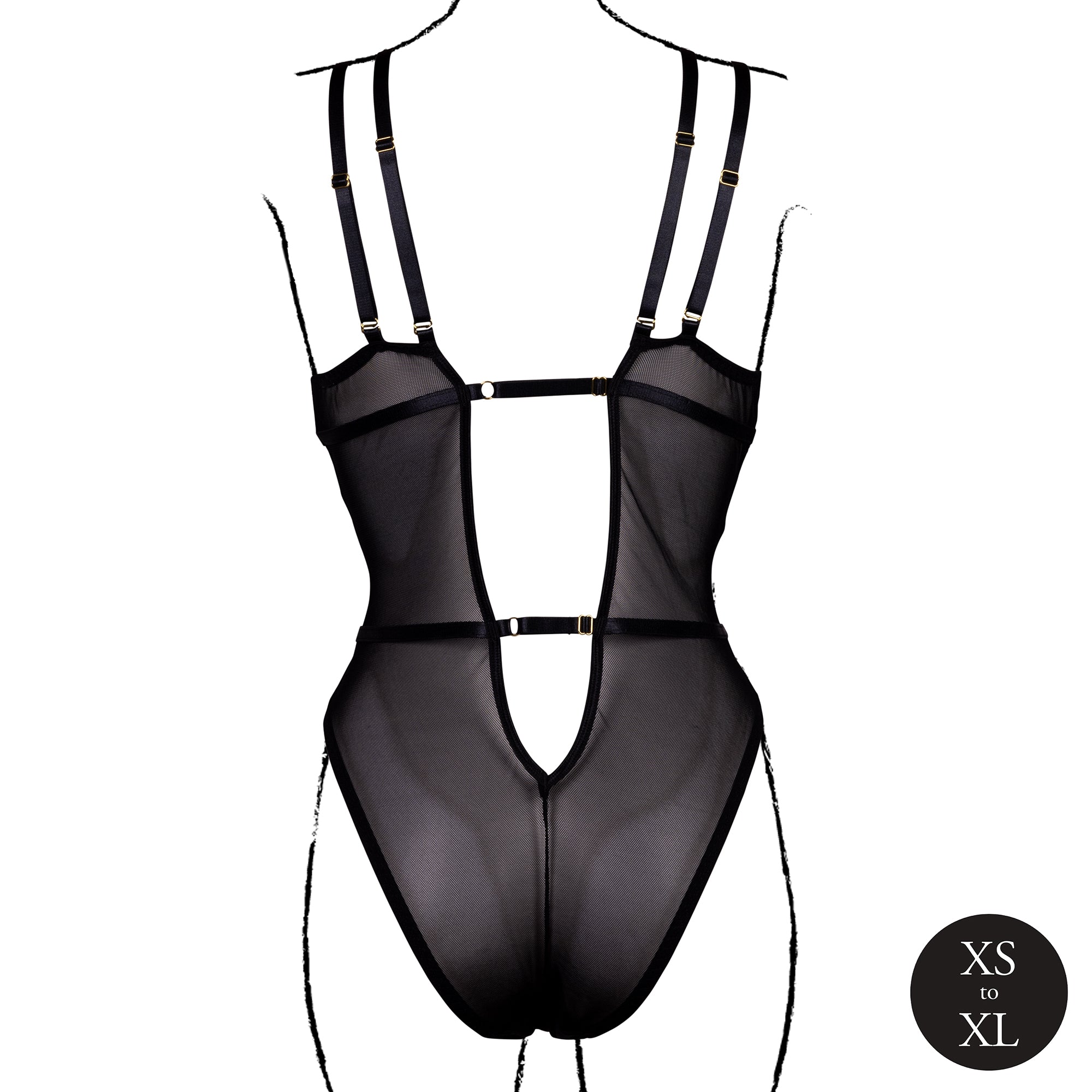 body sexy wireless lace nero
