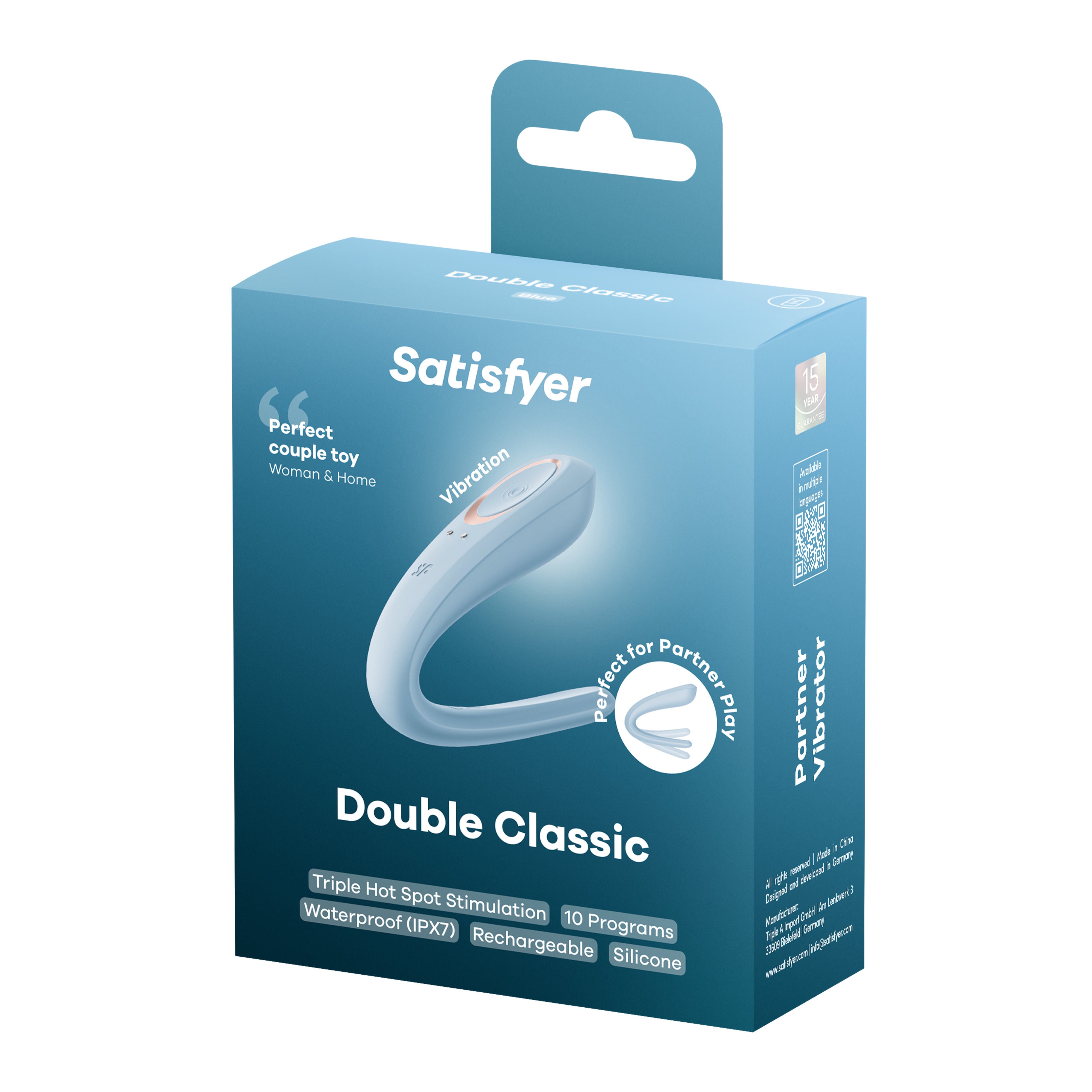 vibratore per coppia double classic celeste satisfyer