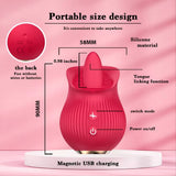 vibratore clitoride petal bliss rosso