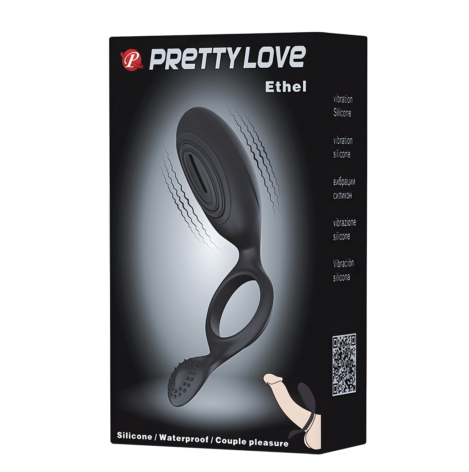 anello vibrante ethel nero pretty love