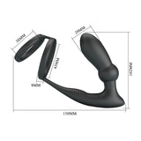 vibratore anale emoni nero pretty love