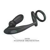 vibratore anale emoni nero pretty love