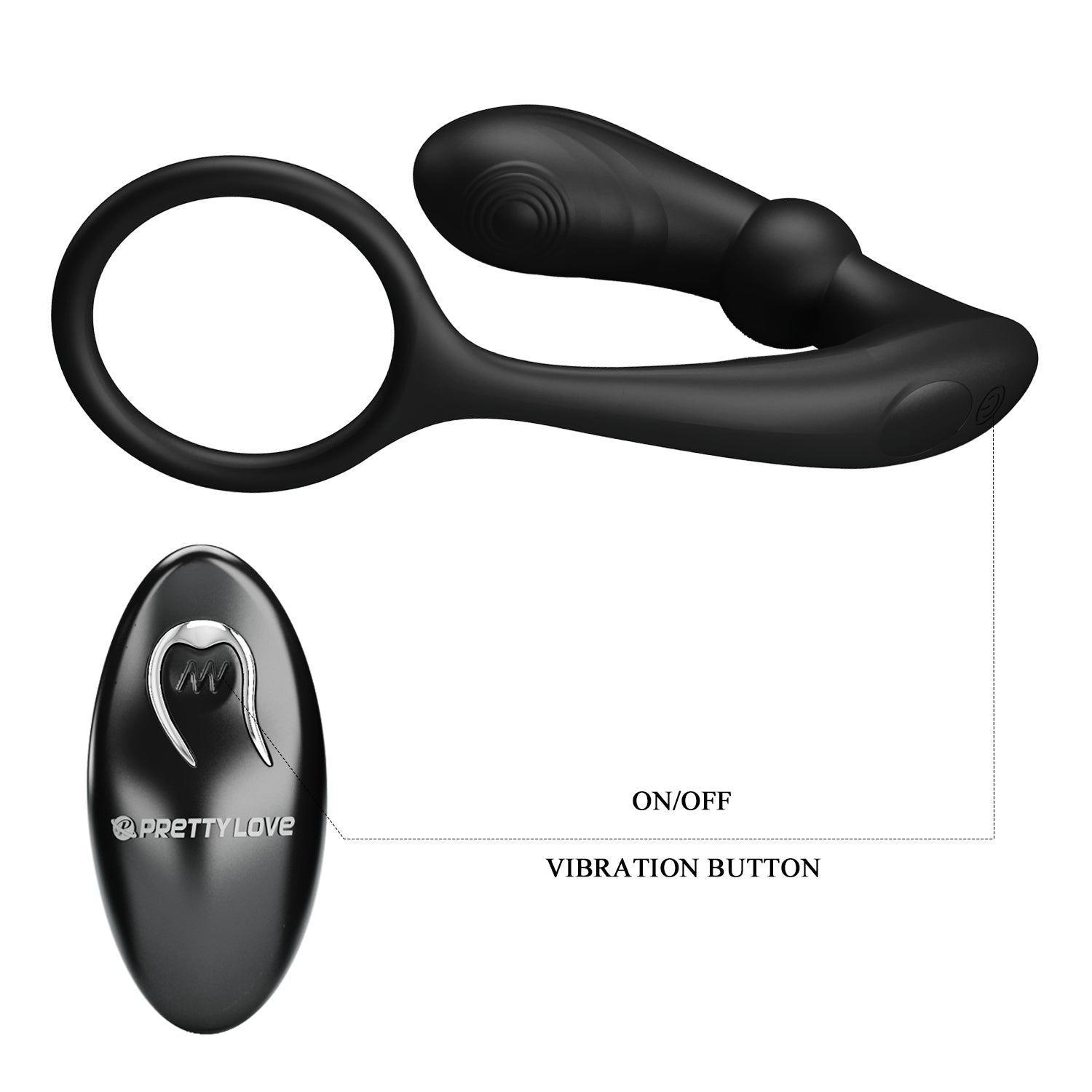 stimolatore prostata warren nero pretty love