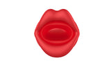 vibratore doppia stimolazione big bite mouth 2 rosso
