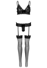 completino sexy bra panty and stockings nero taglia unica leg avenue accessori