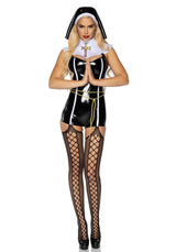 costume suora sexy sinful sister s leg avenue fronte