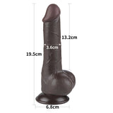 dildo realistico charmer marrone lovetoy misure