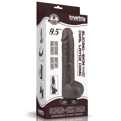 dildo realistico chocolate marrone lovetoy confezione