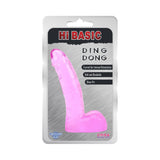 dildo realistico ding dong rosa trasparente chisa confezione