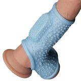 guaina fallica vibrante drip long celeste lovetoy principale