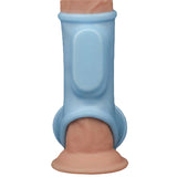 guaina fallica vibrante silk long celeste lovetoy fronte