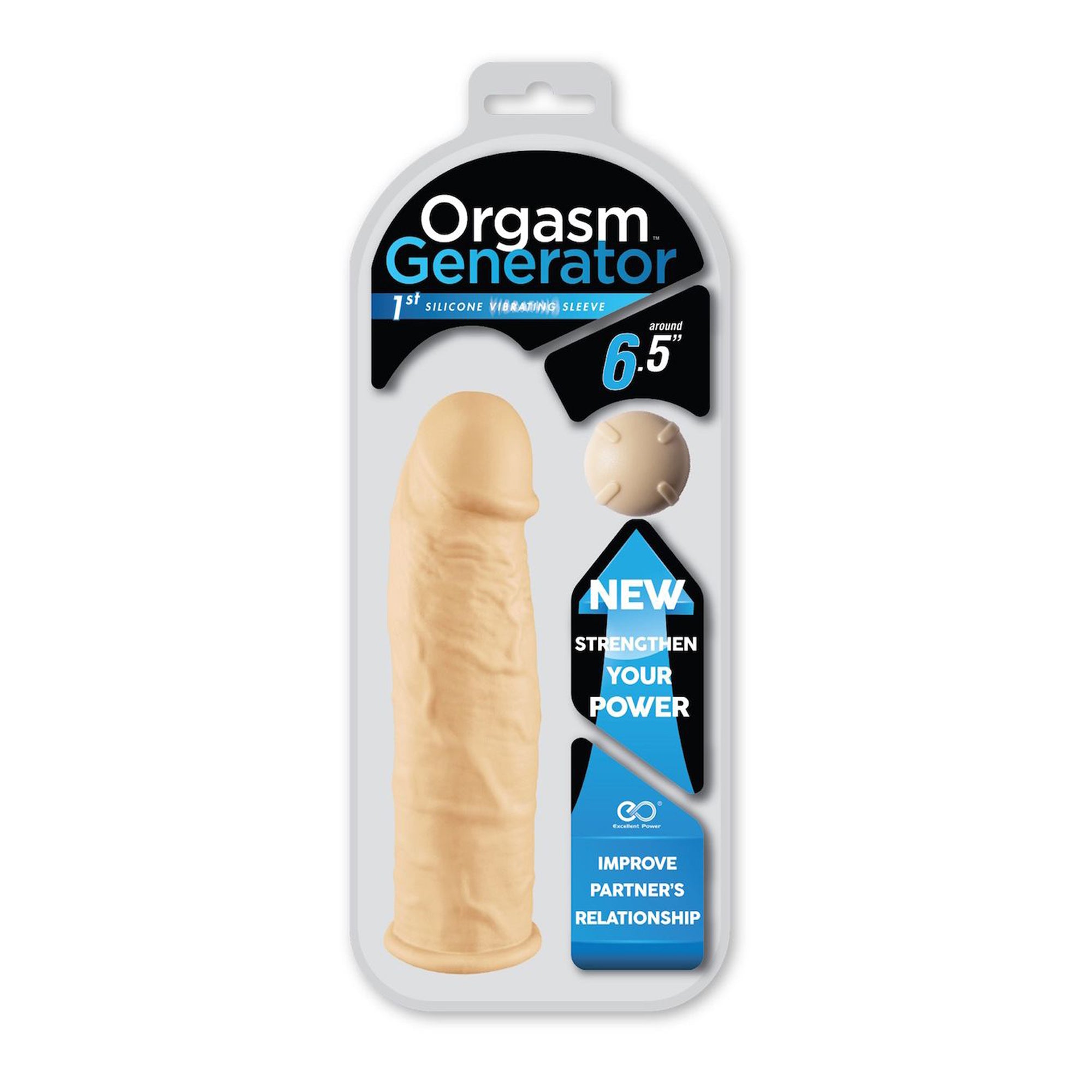 guaina prolunga vibrante orgasm real rosa flesh excellent power confezione