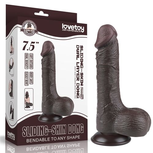 lovetoy_sliding_skin_dual_layer_dong_black_7.5 scatola