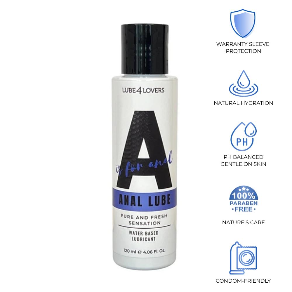 lubrificante anale a is for anal lube 120ml lube4lovers