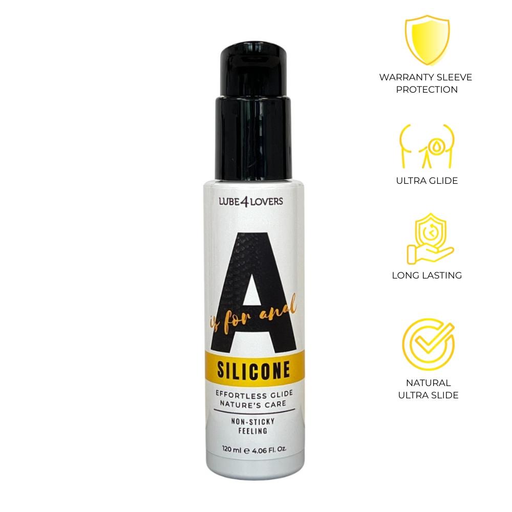 lubrificante anale a is for silicone 120ml lube4lovers