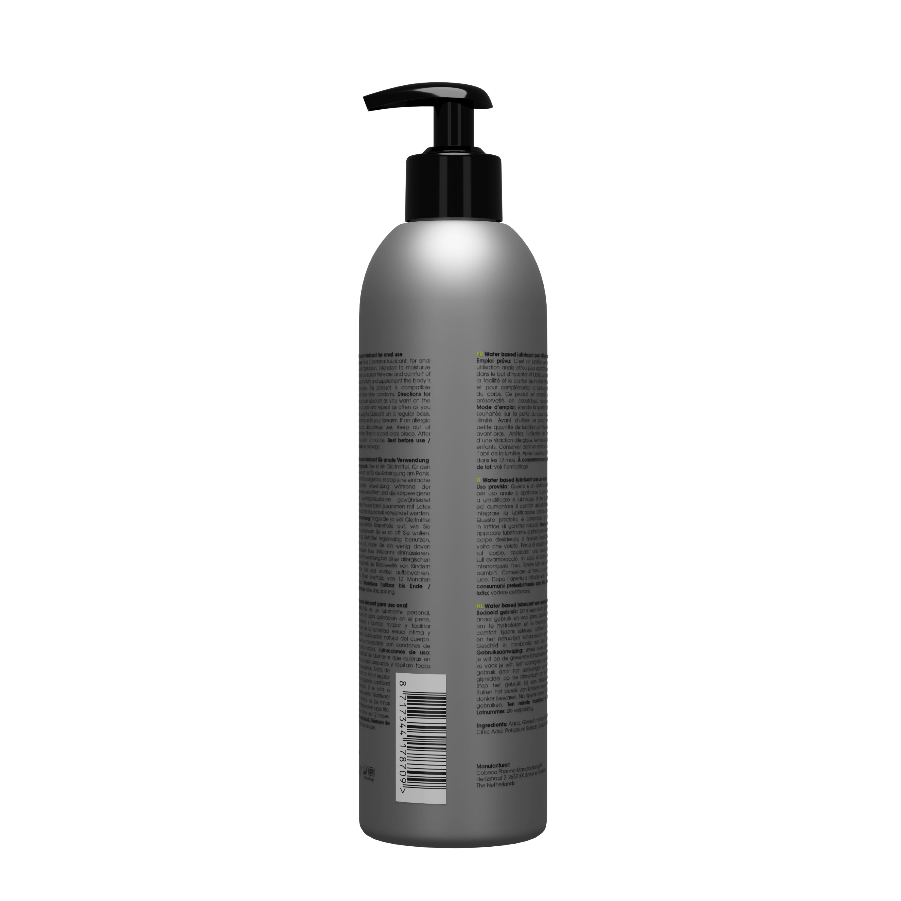 lubrificante anale male 250ml cobeco