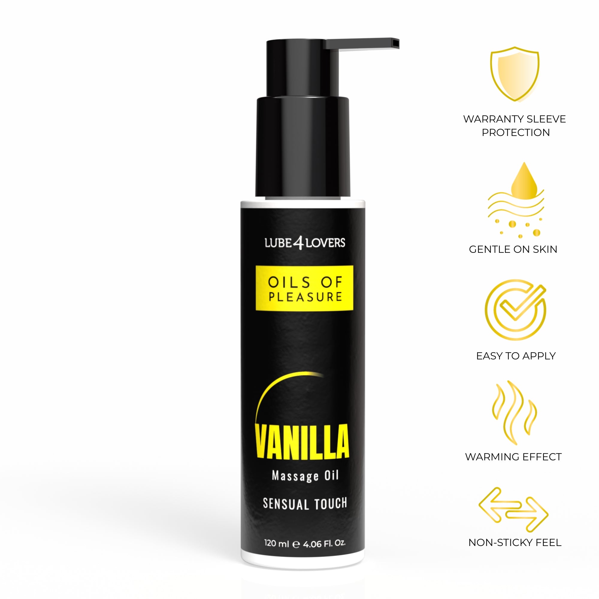 olio massaggio pleasure vaniglia 120ml lube4lovers