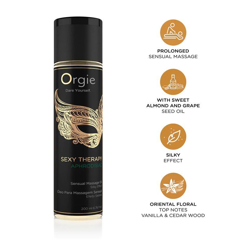 olio massaggio aphrodisiac 200ml orgie