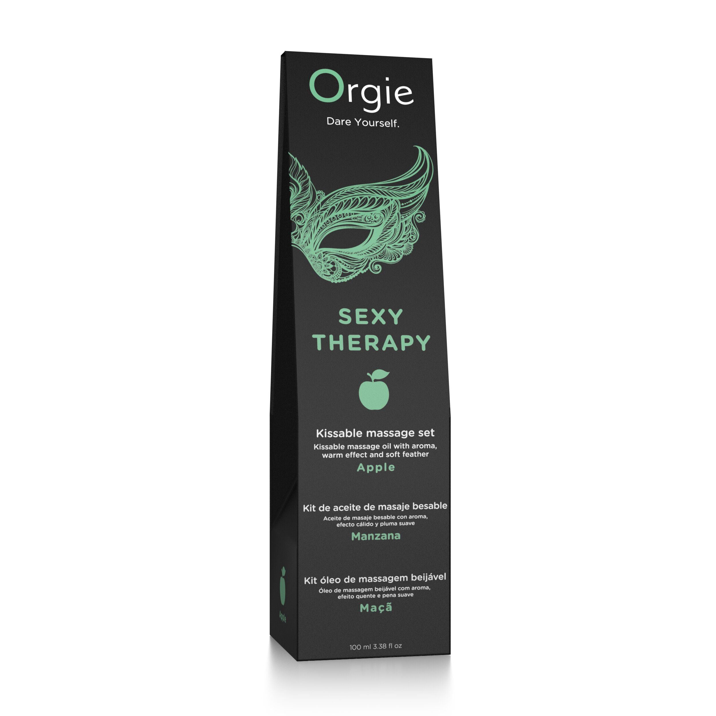 olio massaggio sexy therapy mela verde 100ml orgie