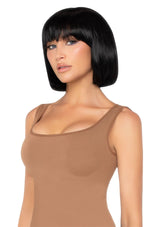 parrucca sexy short natural bob nero leg avenue