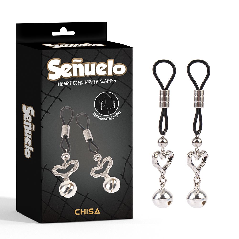 pinzette per capezzoli heart echo chisa scatola
