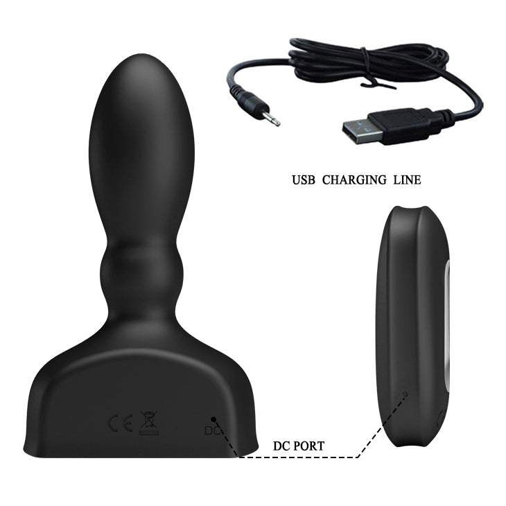 vibratore anale inflatable pulse nero mr play