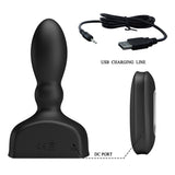 vibratore anale inflatable pulse nero mr play
