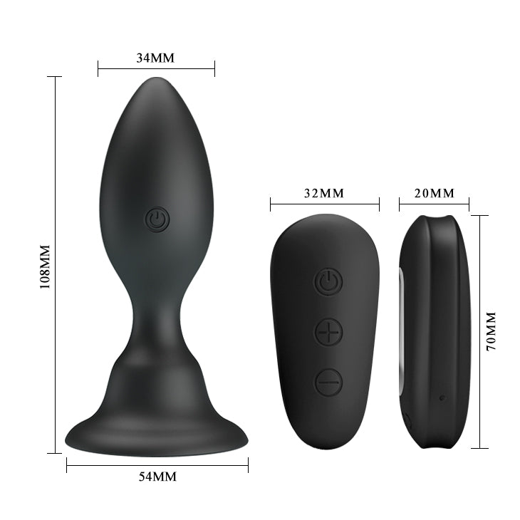 vibratore anale obsidian nero mr play