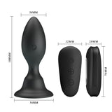 vibratore anale obsidian nero mr play