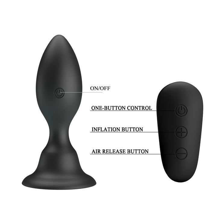 vibratore anale obsidian nero mr play