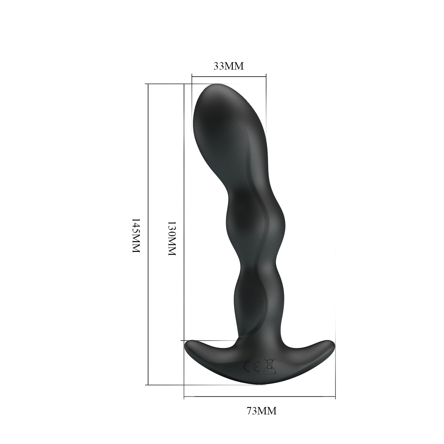 vibratore anale special massager nero pretty love