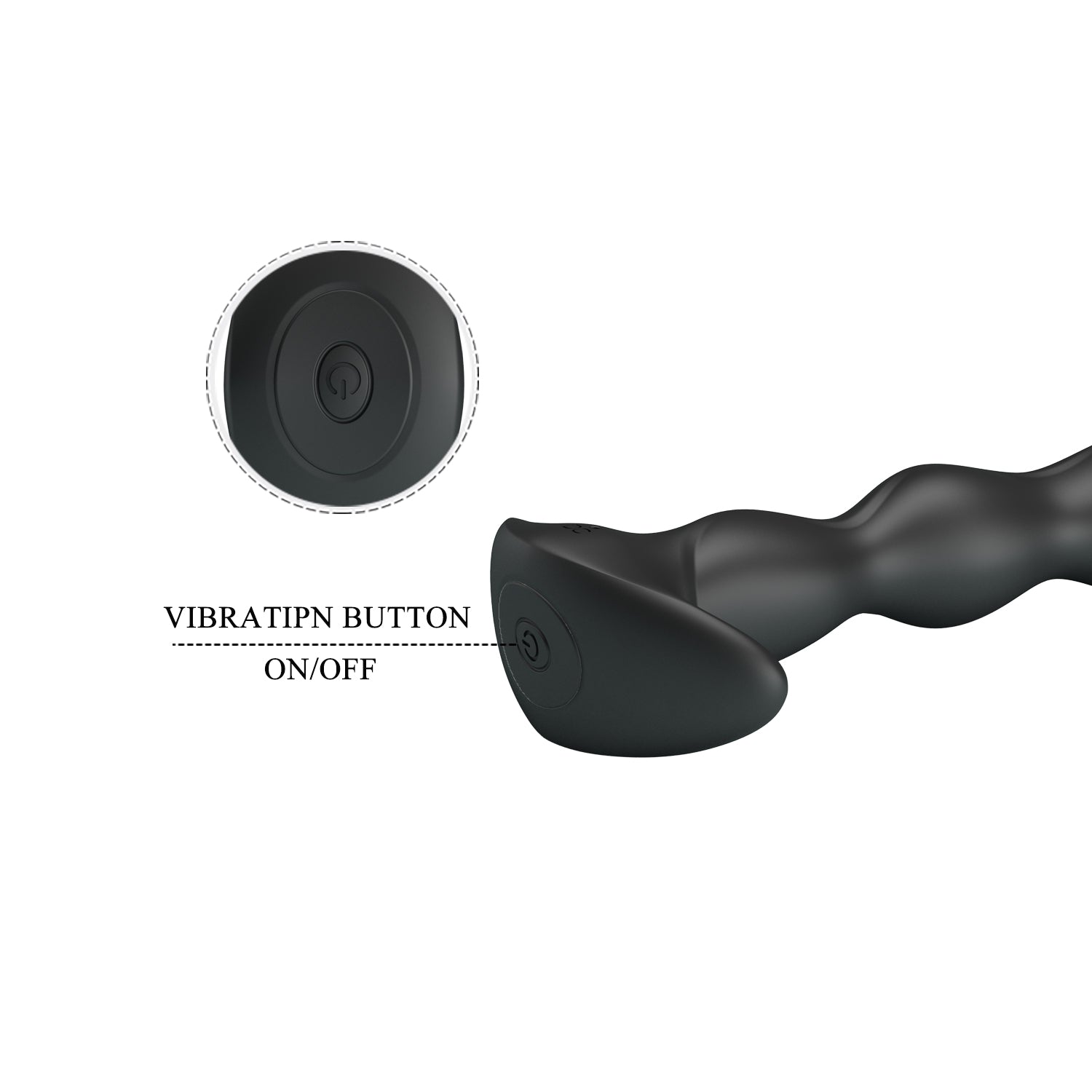 vibratore anale special massager nero pretty love