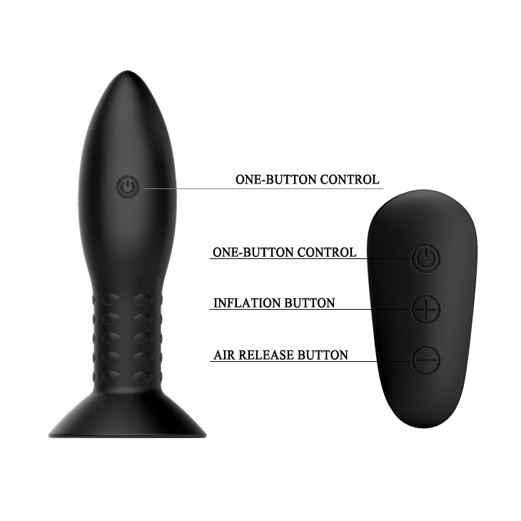 vibratore anale rotation beads eclipse nero mr play