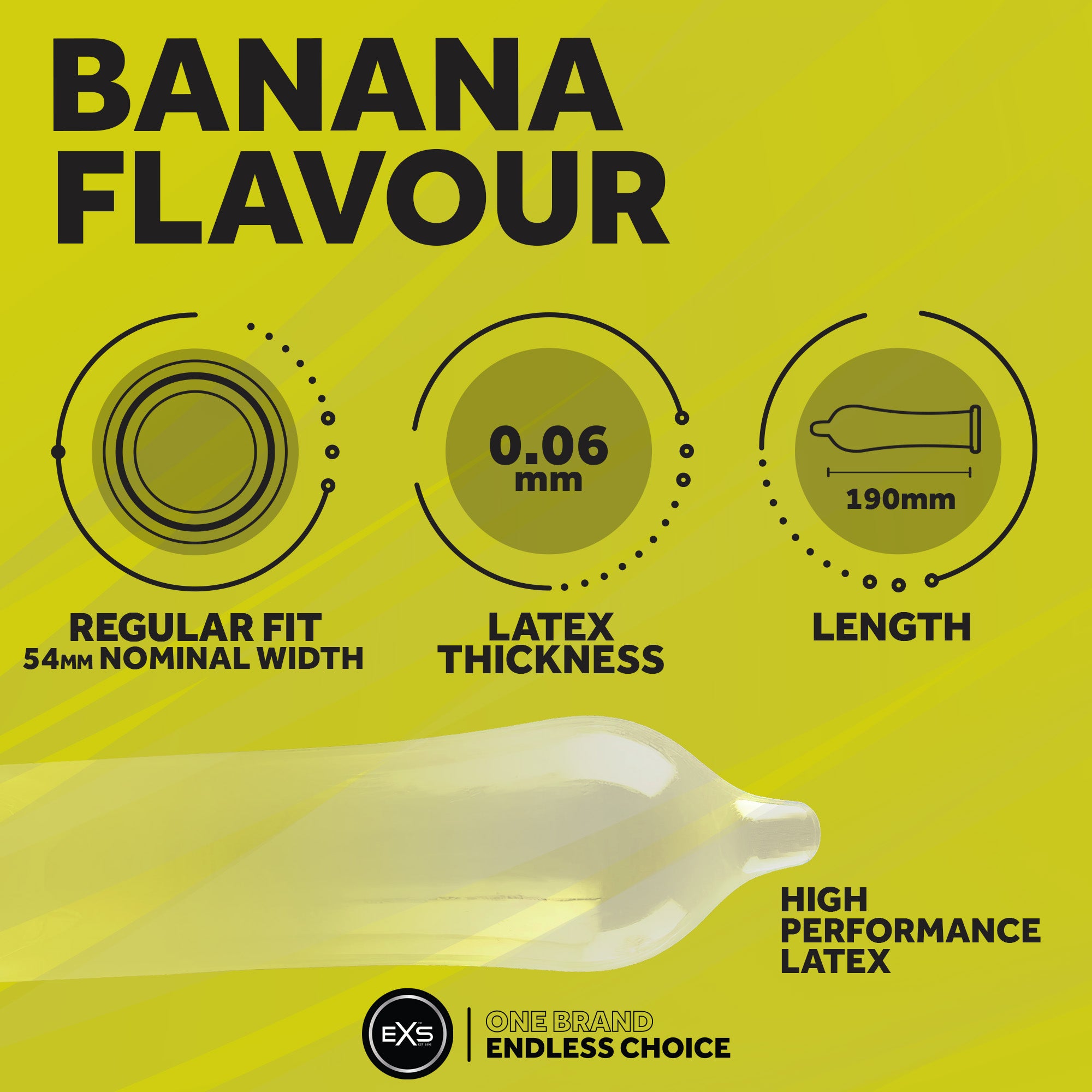 preservativi aromatizzati banana 100pz exs