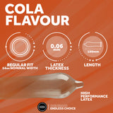 preservativi aromatizzati cola 100pz exs