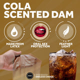 preservativi aromatizzati oral dams cola 1pz exs