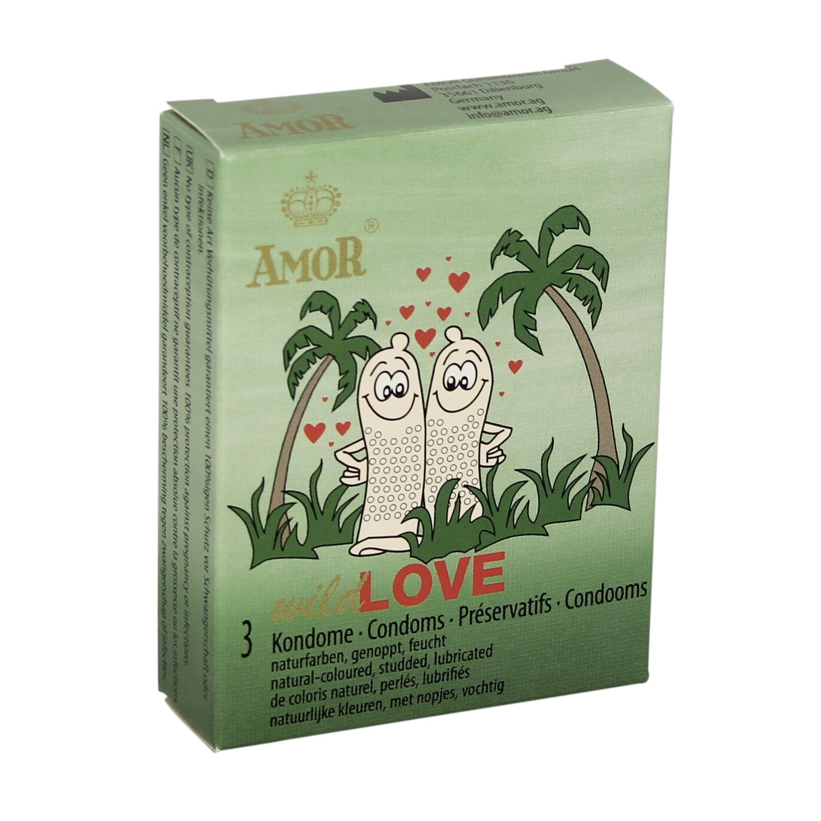 preservativi stimolanti wild love 3pz amor
