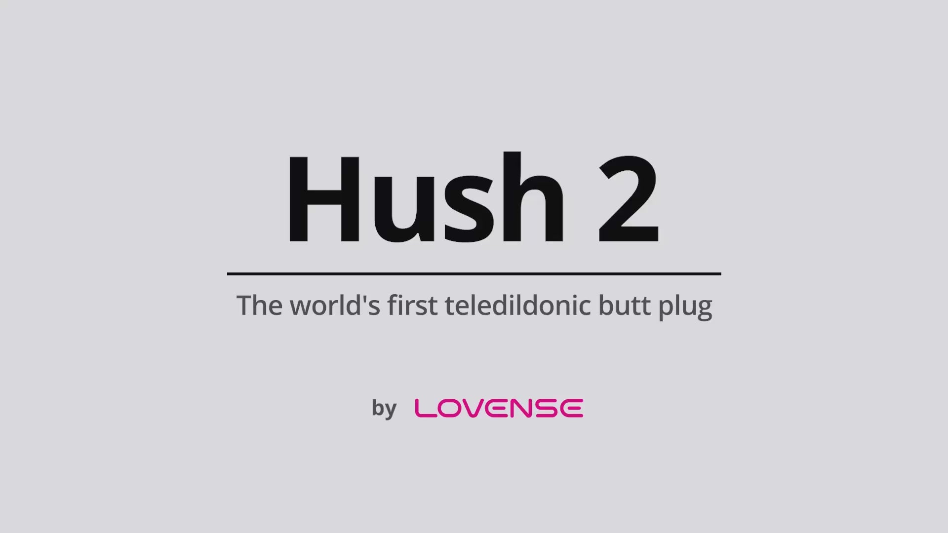 vibratore anale hush 2 nero lovense