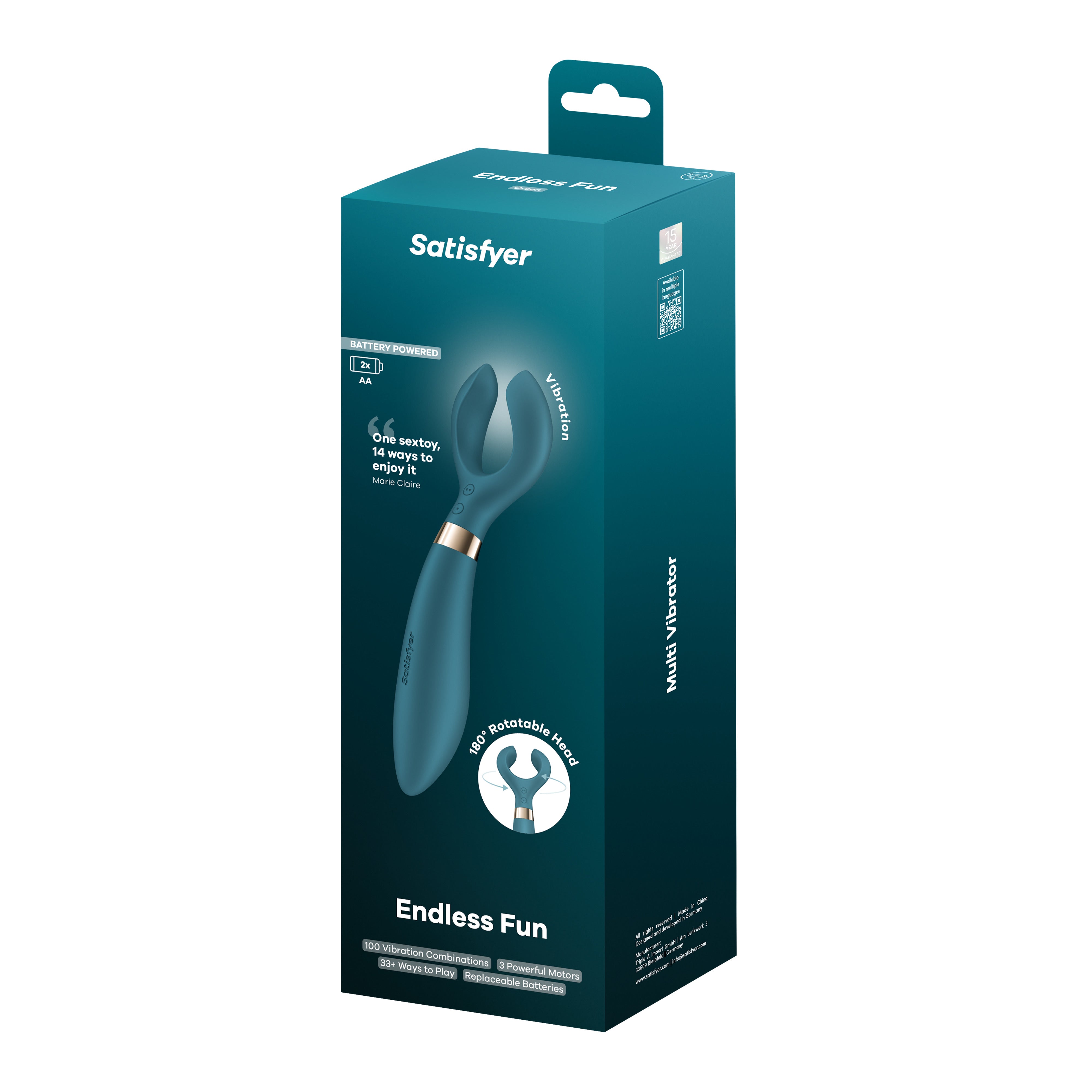 vibratore per coppia endless fun battery blu satisfyer