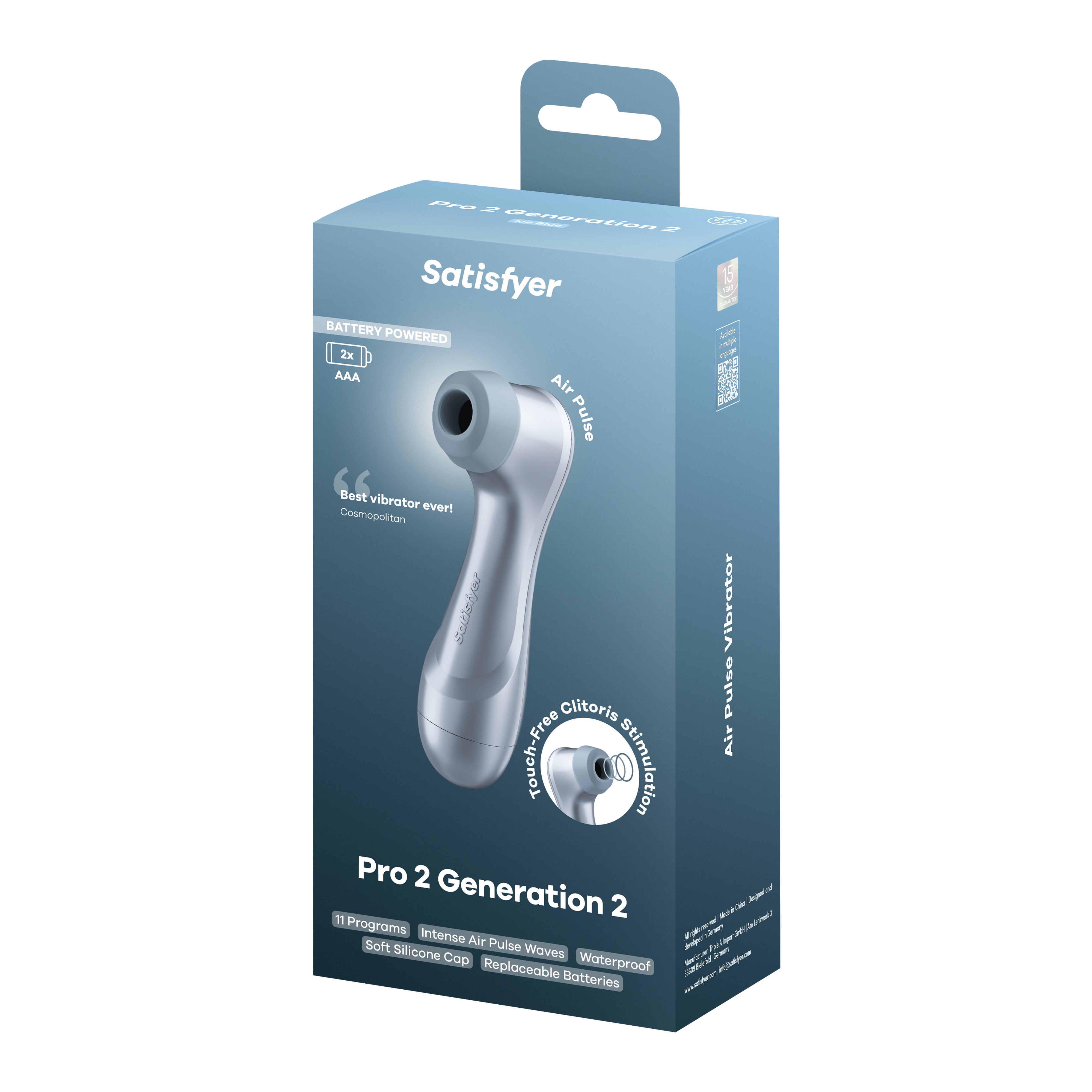 succhia clitoride pro 2 gen 2 blu satisfyer