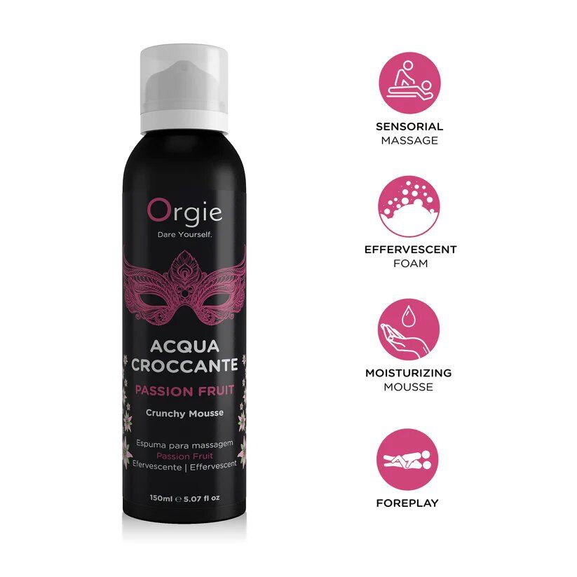 schiuma massaggio acqua croccante passion fruit 150ml orgie