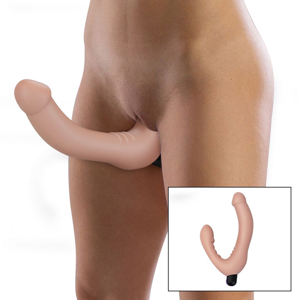 strap on telecomandato strapless lovetoy indossato