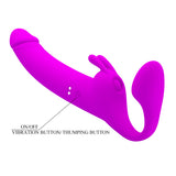 strap on vibrante zanini fucsia pretty love
