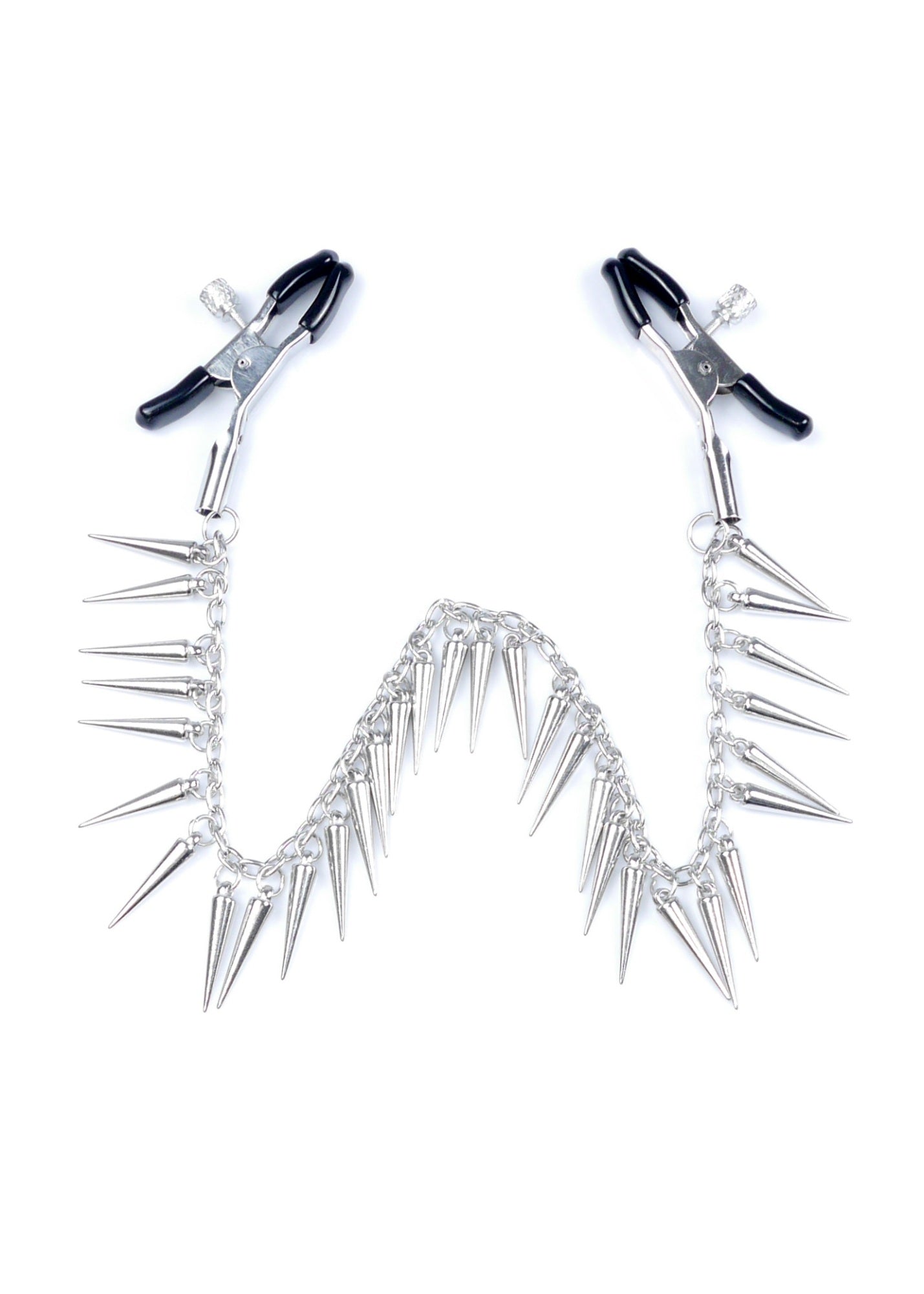 pinzette per capezzoli silver chain