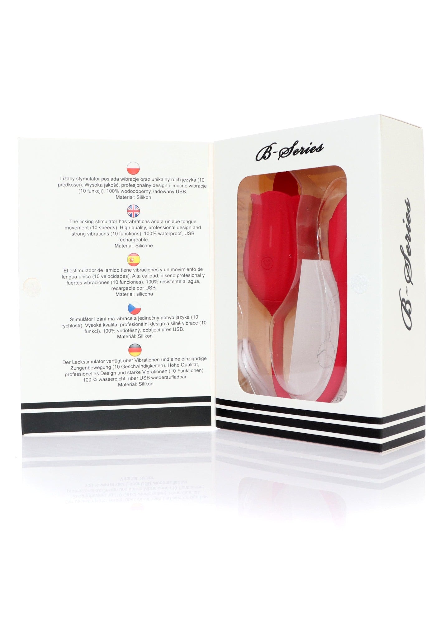 vibratore doppia stimolazione flower pink b series