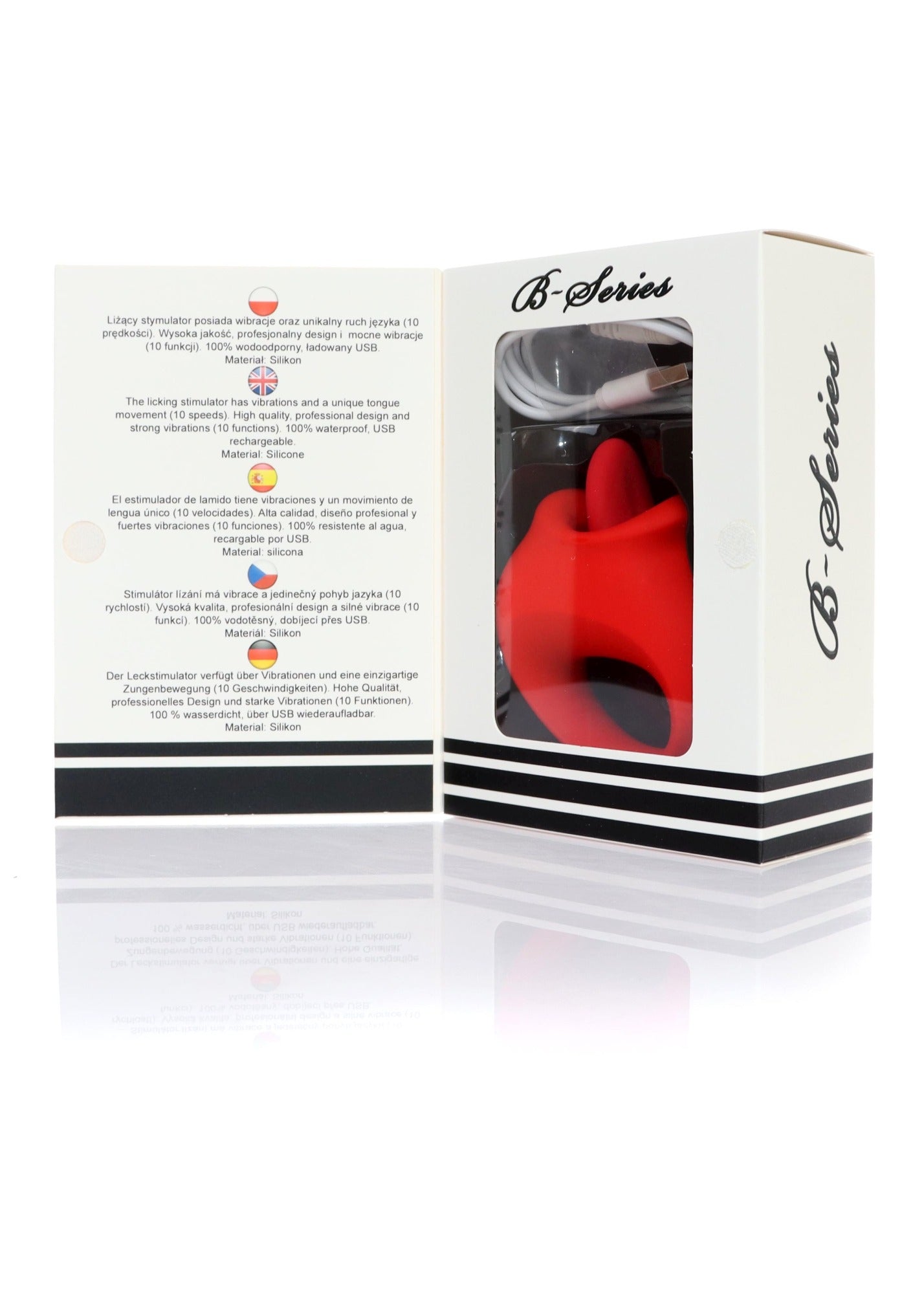 vibratore clitoride licking stimulator rosso b series