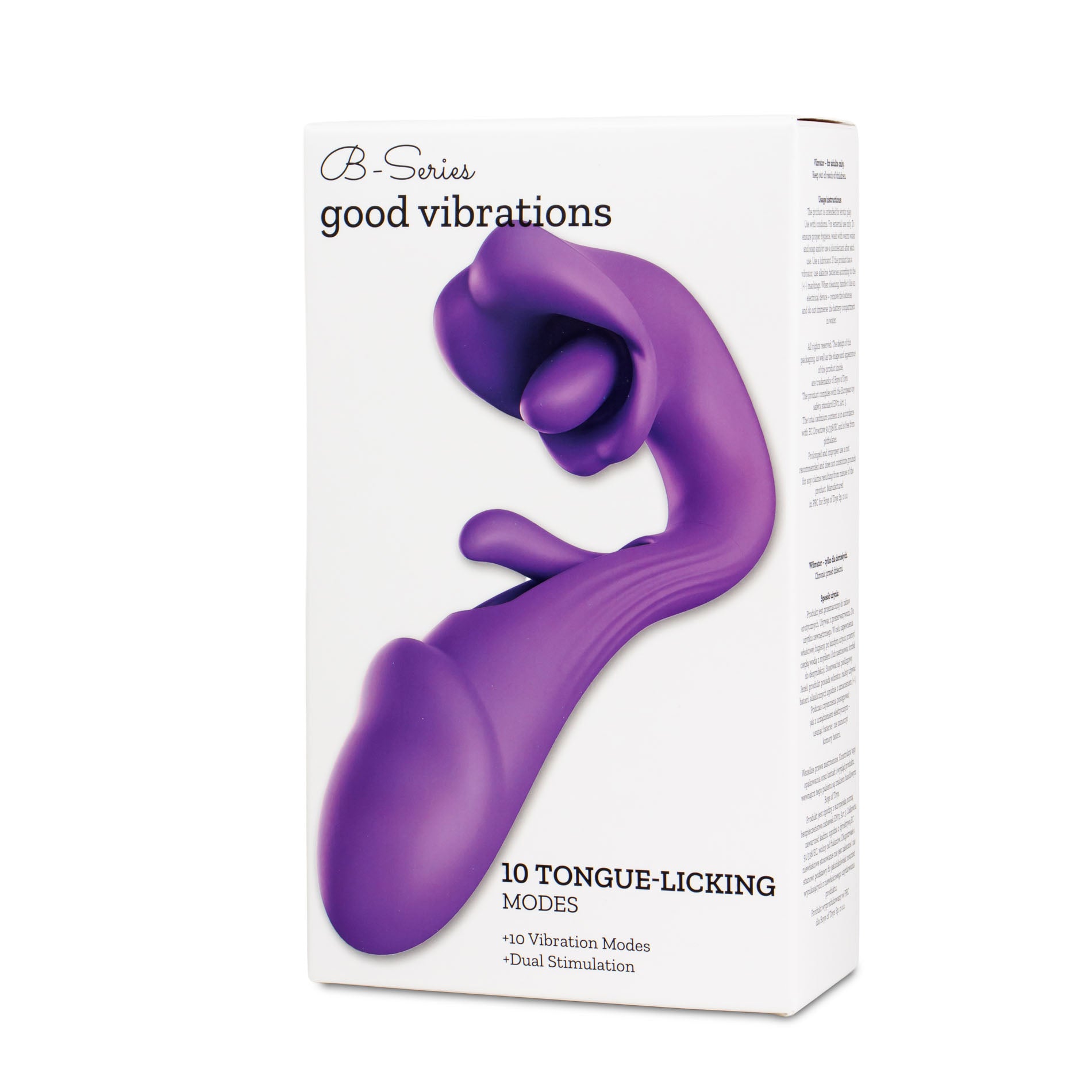 vibratore doppia stimolazione tongue flap viola b series