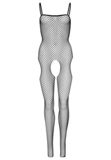 tuta sexy industrial net suspender nero taglia unica leg avenue