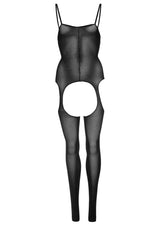 tuta sexy crochet nero taglia unica leg avenue