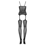 tuta sexy straps notches nero sl obsessive